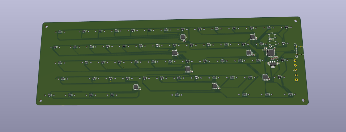 The back side of the pcb render